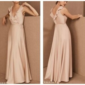 bhldn alissa off the shoulder organza maxi dress BHLDN Alissa Off-The-Shoulder Organza Maxi DressSmall